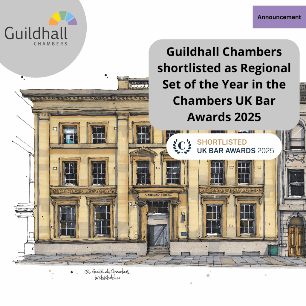 Guildhall Chambers has been shortlisted as Regional Set of the Year at the Chambers UK Bar Awards 2025